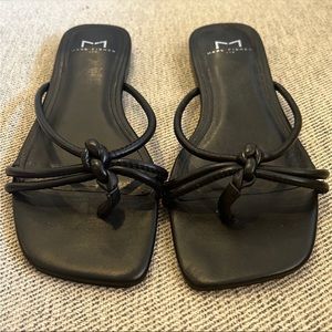 Mark fisher Black Leather Sandals / Size 7